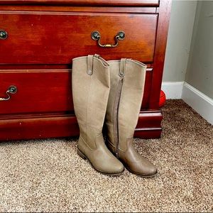 Taupe boutique boots